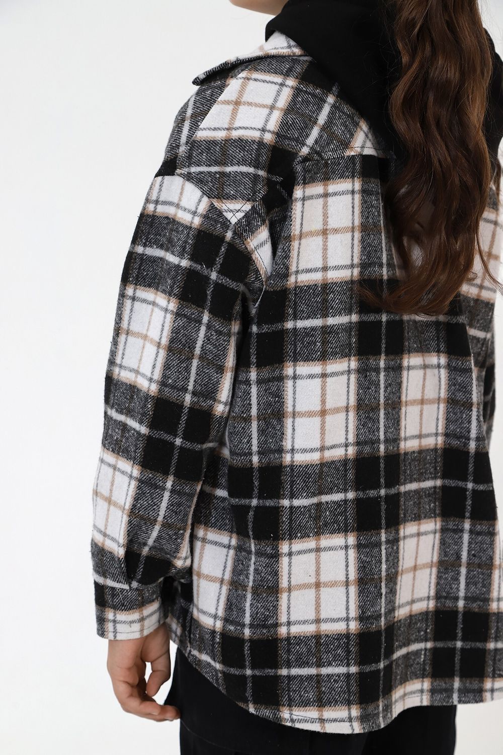 Рубашка для девочки Квадро-1 Виотекс ЧЁРНЫЙ