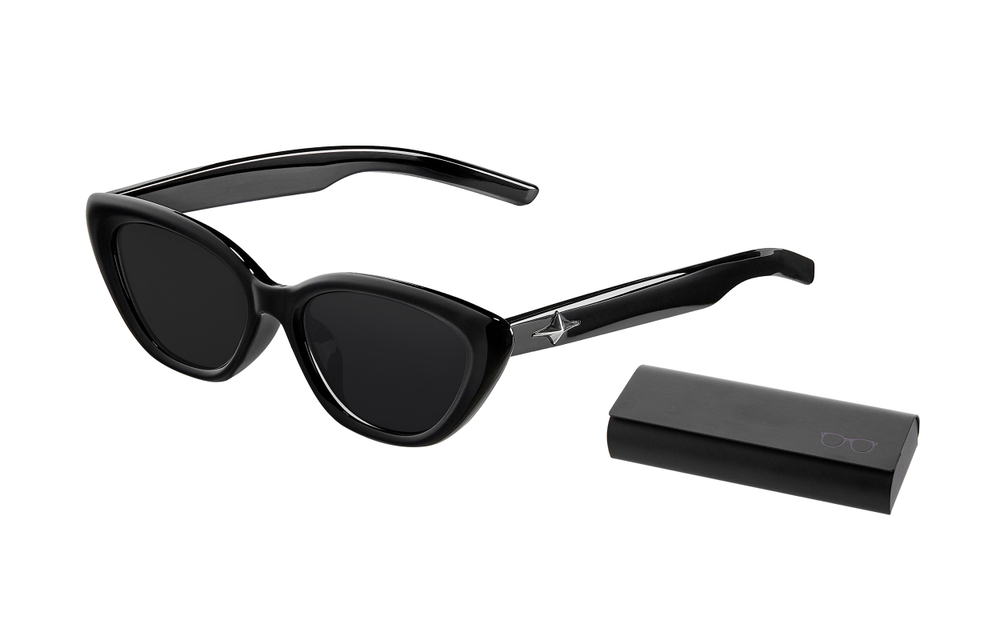 ENFANTIN Cat Eye Sunglasses Unisex Black Frame
