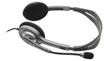 Наушники Logitech Stereo Headset H111 серый-черный