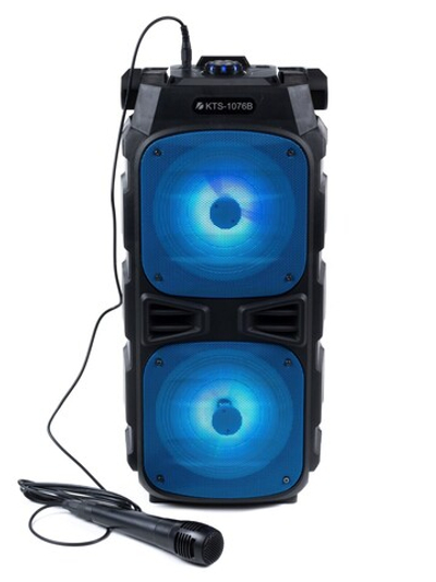 Портативная колонка KTS-1042 Bluetooth, с микрофоном для караоке, FM, MP3 и подсветкой