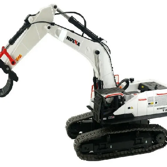 Радиоуправляемый экскаватор белый HUI NA TOYS масштаб 1:14 2.4G - HN1594