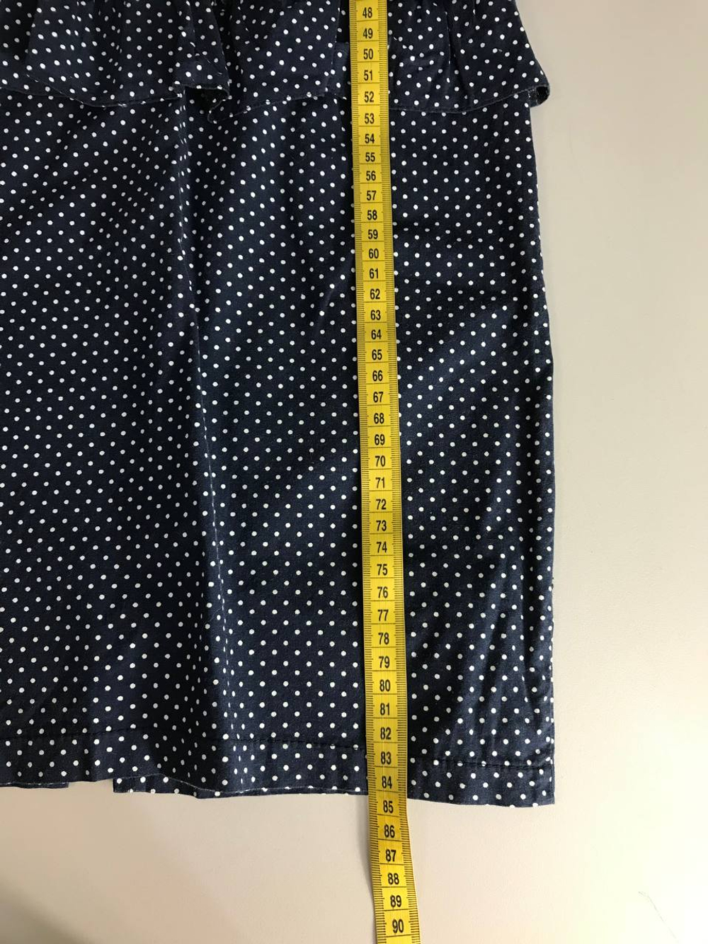 Платье в озорной горошек, визуально на 12/13 лет