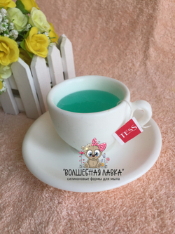 Силиконовая форма Чашка с блюдцем