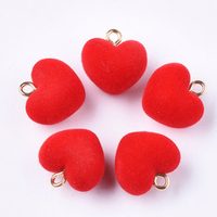 Подвеска Бархатное сердце, 18мм