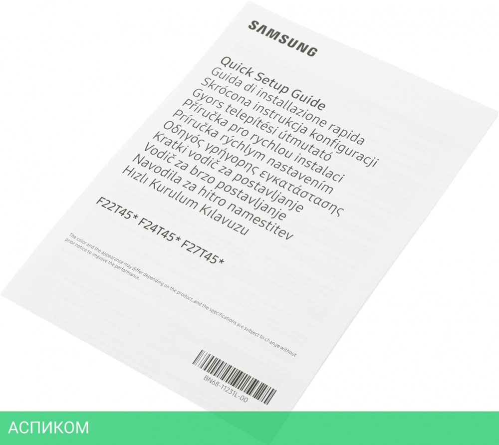 Монитор Samsung F24T450FZU черный (LF24T450FZUXEN)