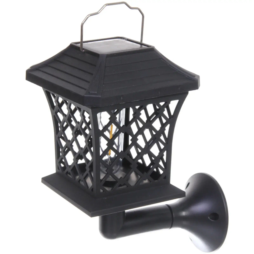 Фонарь садовый «Винтаж» 12*12*13,5 см (h=60 см) на солнечной батарее (универсальный), тёплый белый