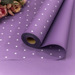 Пленка В рулоне 10 м х 58 см "Мелкий горошек" (Сиреневый)