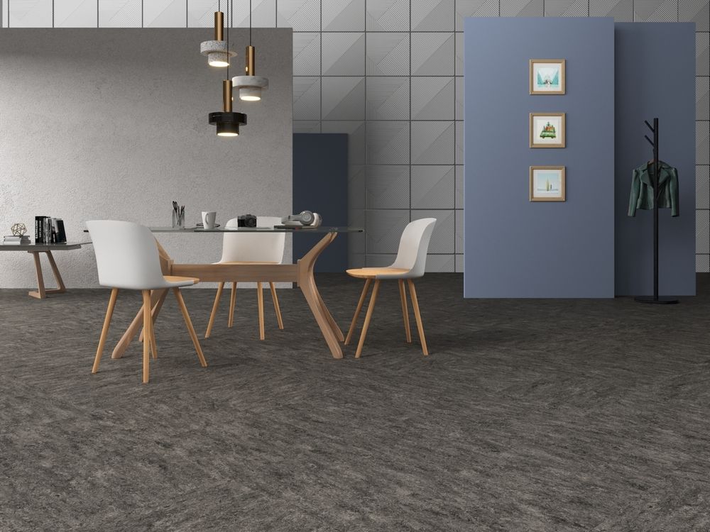 Натуральный линолеум Marmoleum Modular t3048 Graphite