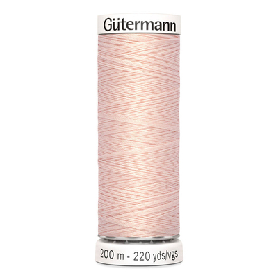 01 Нить Sew-All 100/200 м для всех материалов, 100% полиэстер Gutermann 748277 (658 розовая карамель)