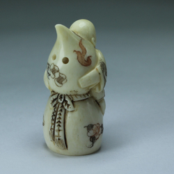 Нэцкэ Ребенок Карако на тыкве горлянке