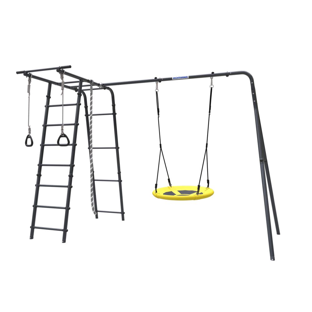 ROMANA Полянка Плюс 2 (антрацит) (с качелями гнездо 100см)