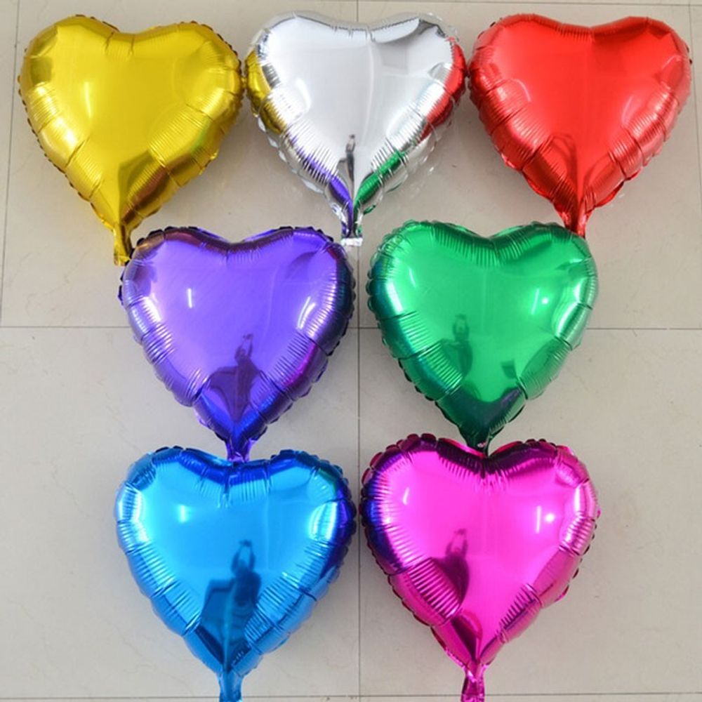 Фольгированные шары сердца (45 см)