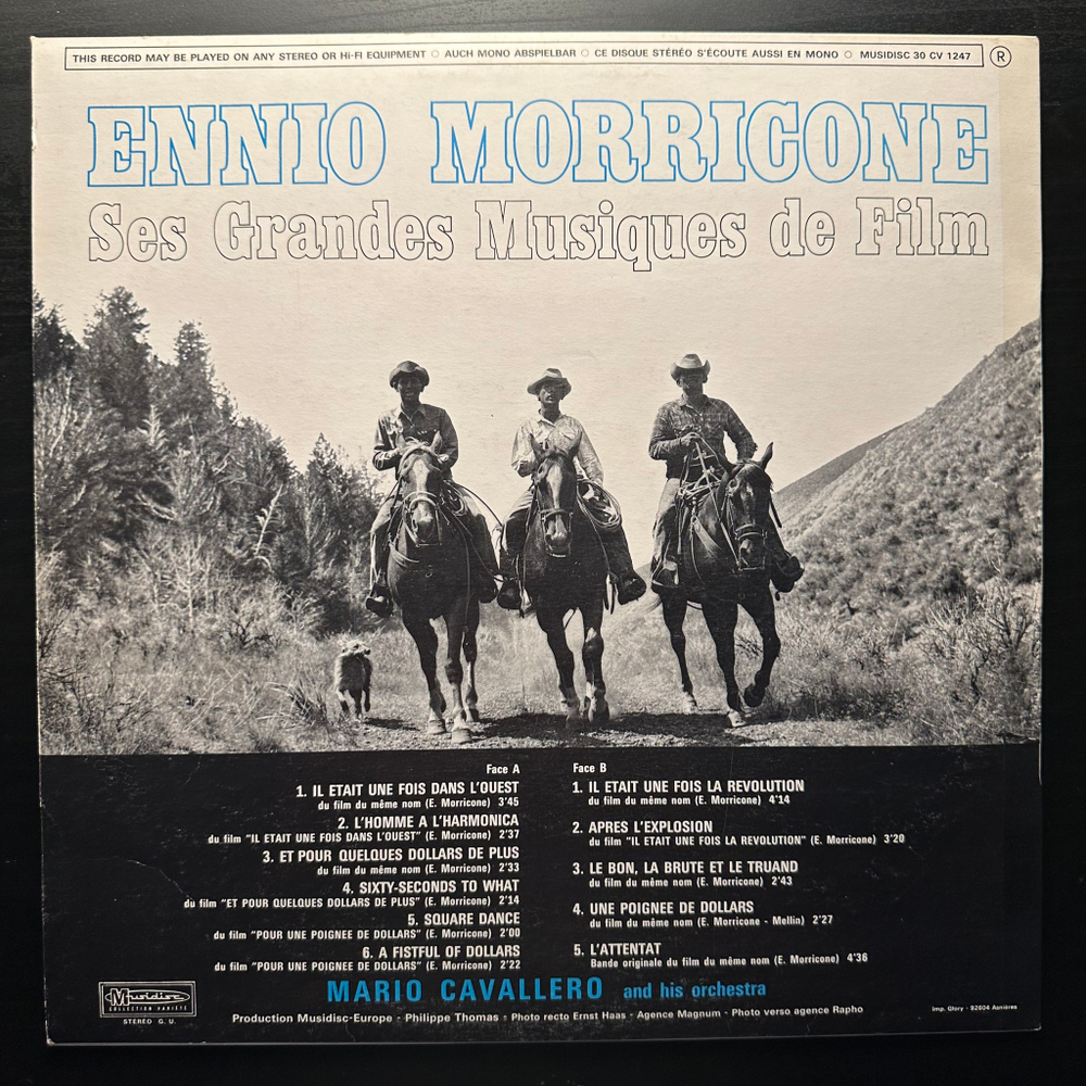 Ennio Morricone – Ses Grandes Musiques De Film (Франция)