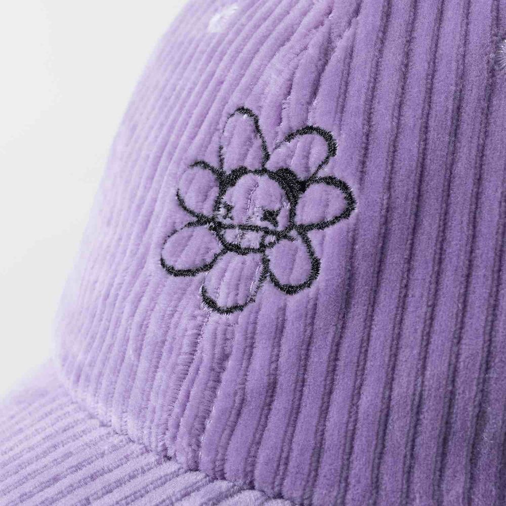 Кепка Ymkashix Velvet Face Flower фиолетовая