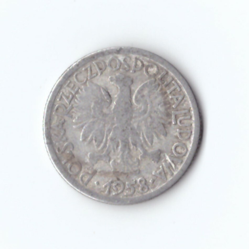 2 злотых 1958 года, Польша (ПНР)  алюминий