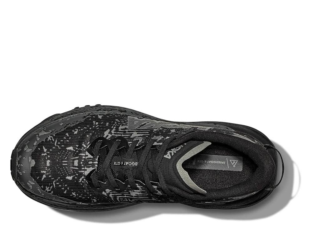 Кроссовки для бега женские Hoka Speedgoat 6 Gore-Tex Черно-Серые