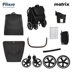 Pituso Коляска прогулочная MATRIX XXL Black