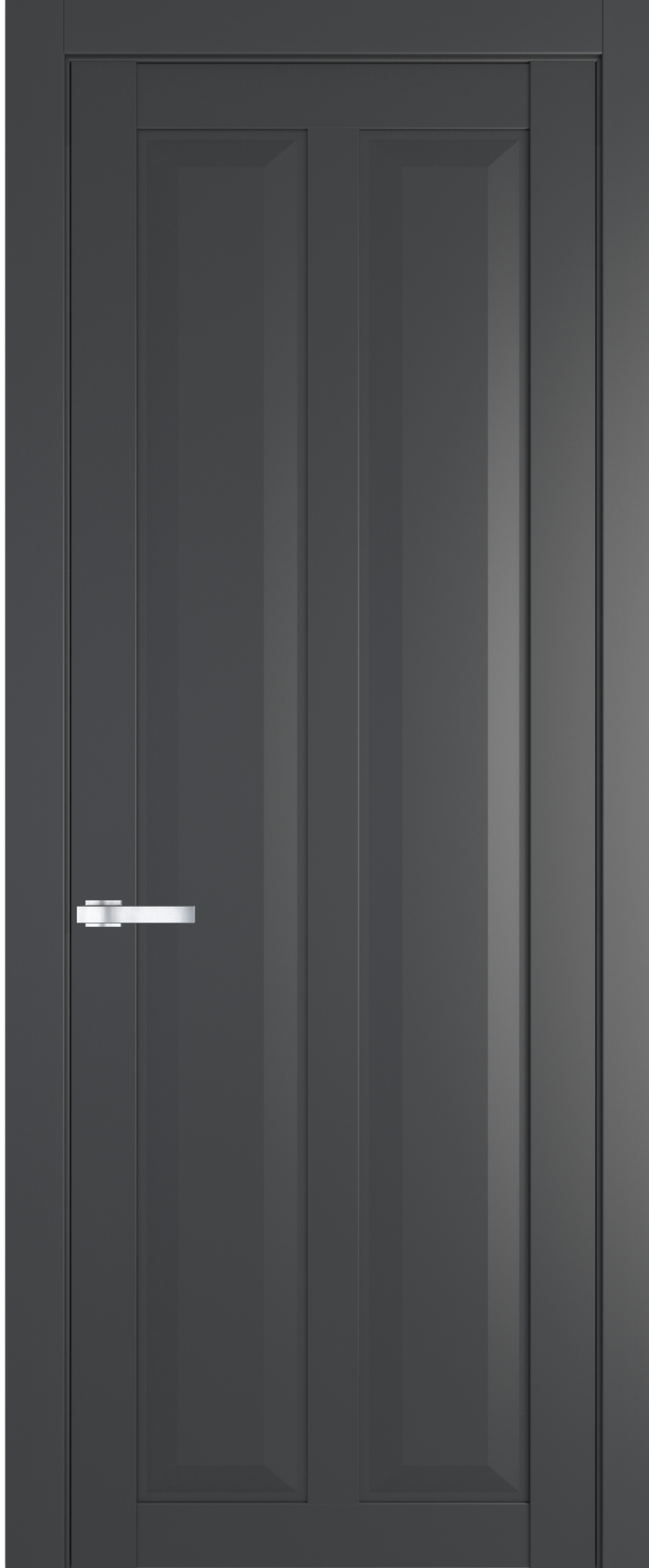 Дверь межкомнатная Профиль Дорс 1.7.1PD, цвет графит, эмаль, глухая