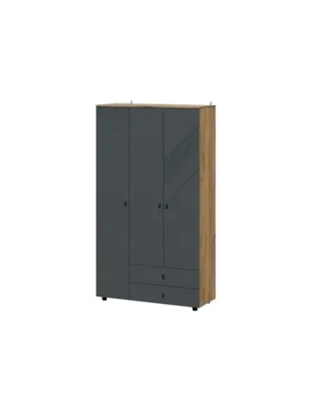 Шкаф для одежды распашной Графит 120х46х210 см