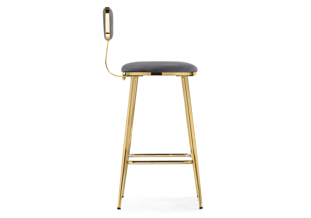 Барный стул Woodville Persi dark gray, gold