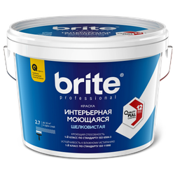 Краска BRITE PROFESSIONAL для стен и потолков матовая база А