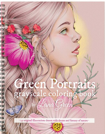 Lana Green Portraits. Part 1. Coloring book (на пружине)