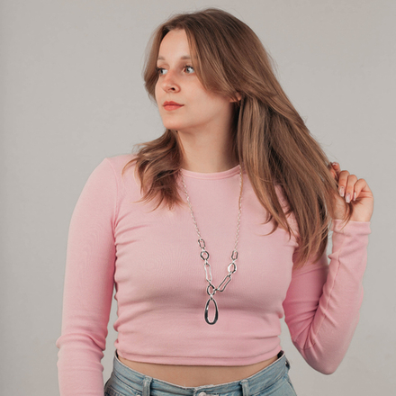 Колье Fiore Luna Metall Drop LN5238 S