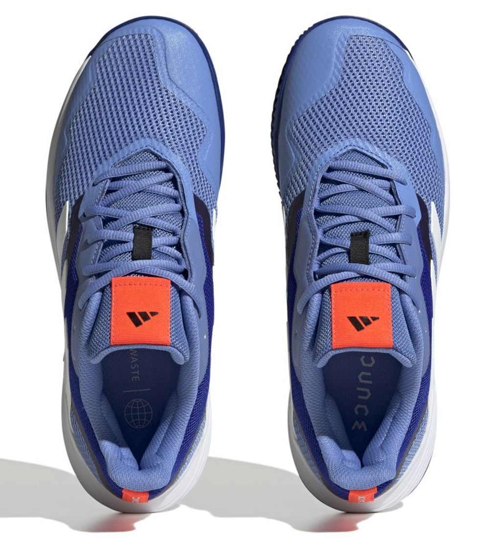 Мужские кроссовки теннисные Adidas CourtJam Control M Clay - blue fusion/cloud white/ lucid blue