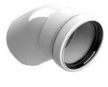 ROMMER RCA-0808-0000045 Отвод конденсационный угол 45гр. Ø80