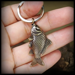 Брелок для ключей "Карп" , латунь