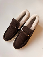 Зимние лоферы из натуральной замши LUIS