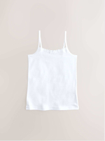 Майка на бретельках для девочки Next AB4-638, 3 шт., Белый