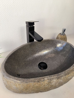 Раковина из речного камня RS-65956 48х33х15 из натурального камня