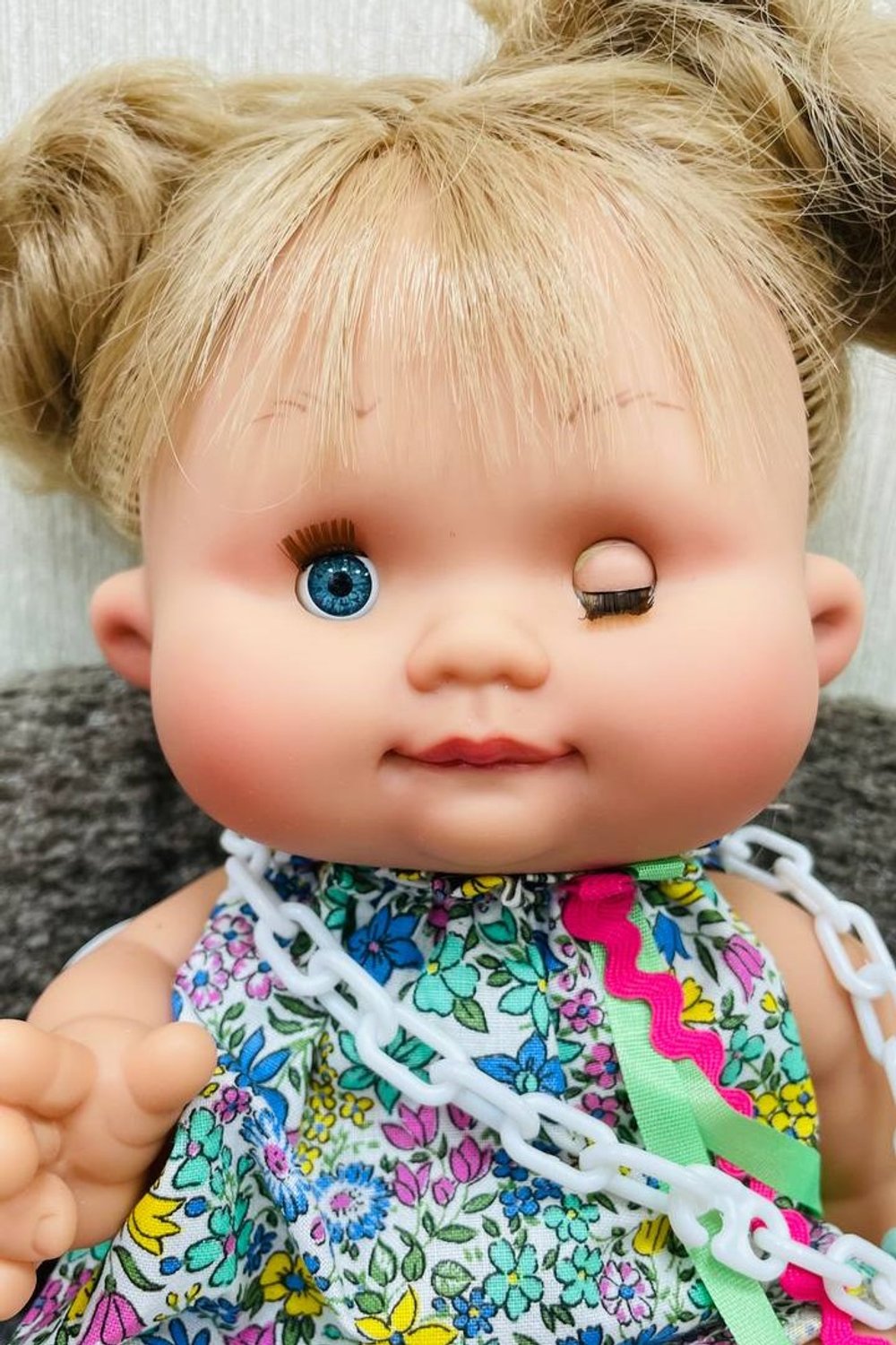 УЦЕНКА Пупс Nines 26см PEPOTE с закрывающими глазками (N804B7)