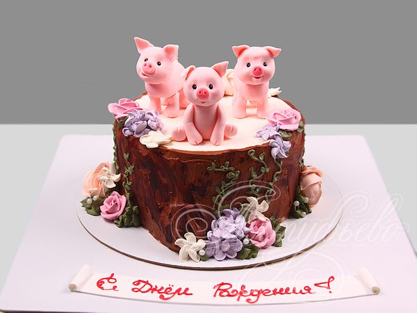 Торт Три поросенка на 4 года 1004623