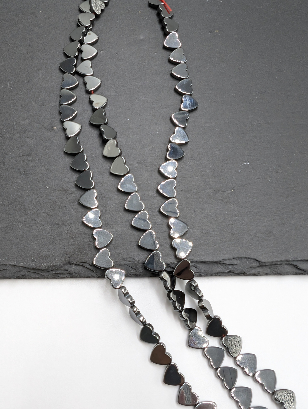 Гематит сердце 8мм, черный