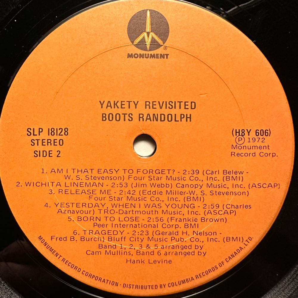 Boots Randolph - Yakety Revisited (Канада 1969г.)