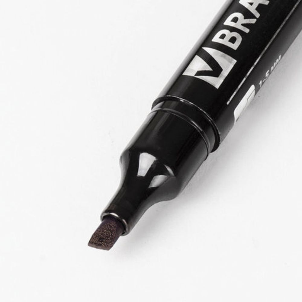 Маркеры перманентные (нестираемые) BRAUBERG, НАБОР 4 шт., АССОРТИ, "Contract", без клипа, скошенные, 1-5 мм, 150473