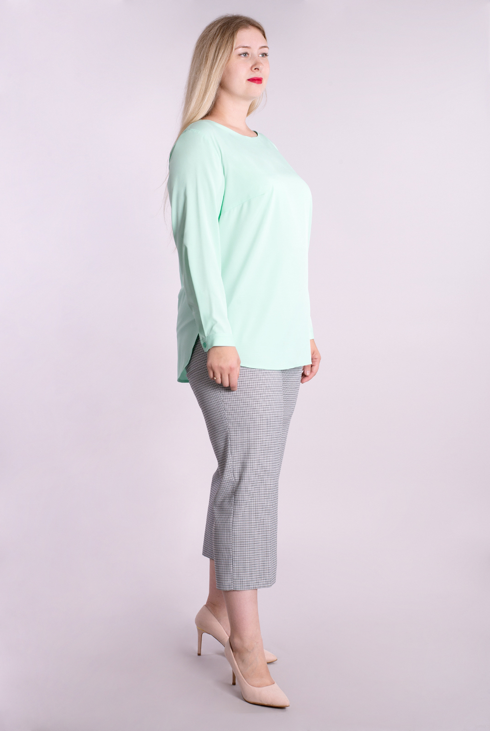 Блузка женская 1567А, тиффани #86Т091567А