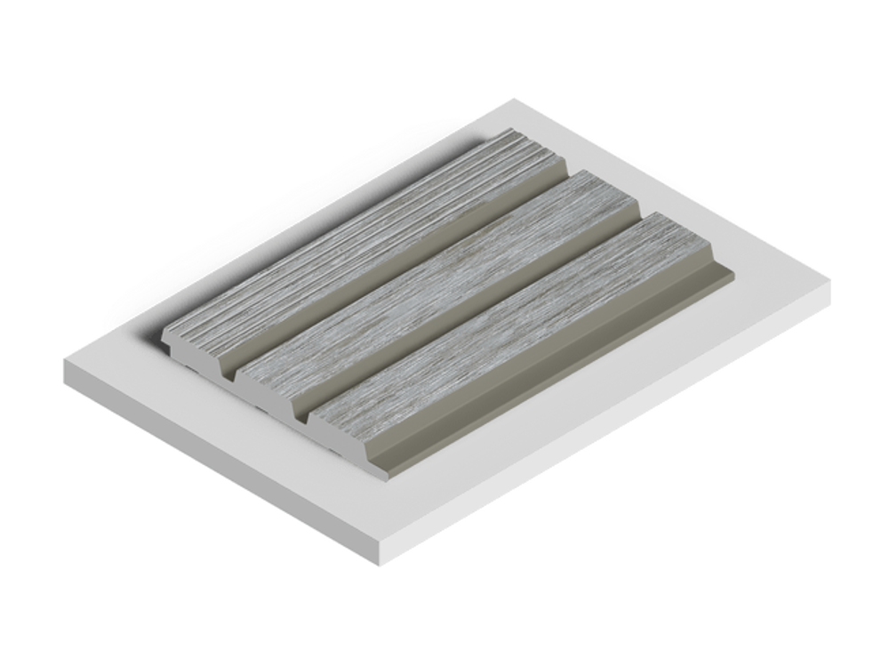 Стеновая панель HiWood декорированная, 270x12 см