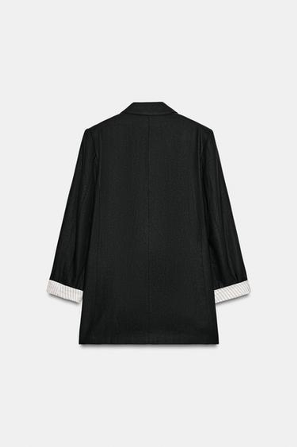 Льняной блейзер с загнутыми рукавами - ZARA