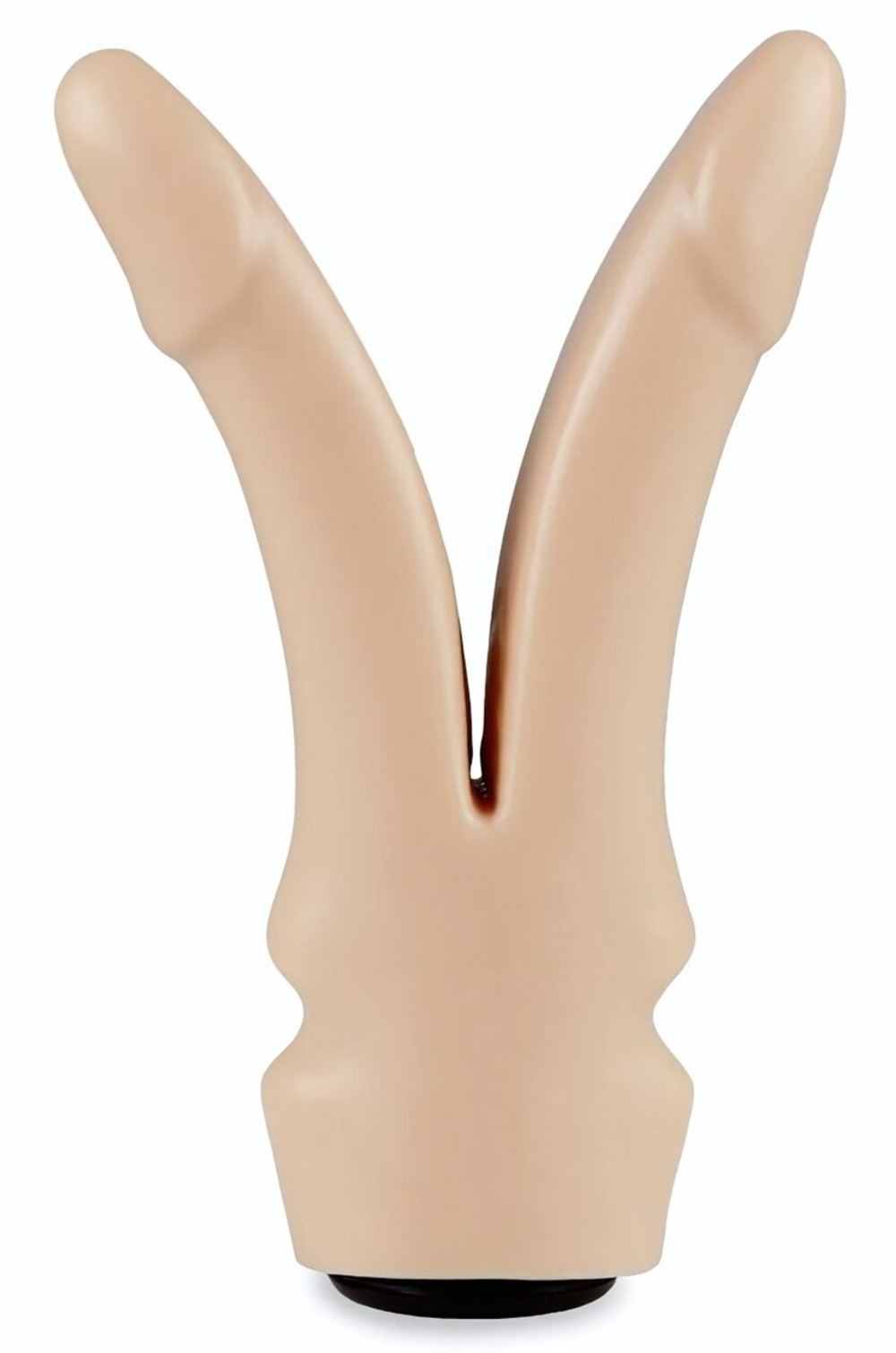 Телесная сплит-насадка харнесс - 16,5 см. (Цвет: телесный)