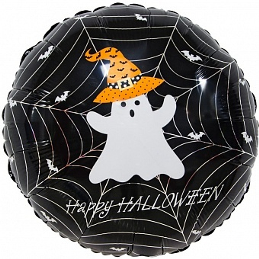К 18" Круг Привидение на Хэллоуин Черный