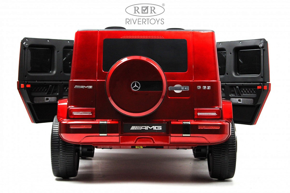 Детский электромобиль RiverToys Mercedes-AMG G63 4WD (S307) вишневый глянец