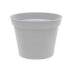 Горшок для цветов "Mint" D150мм, 1,2л с поддоном (серый)