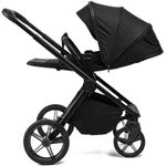 Детская коляска Peppy Monaco 2 в 1 Black (черный), рама черная матовая