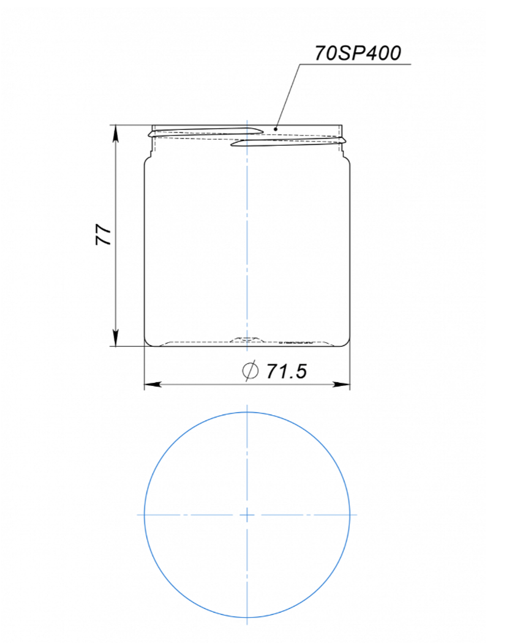 Банка 250 мл 70 мм ПЭТ №2 от производителя «Тара-Гост»