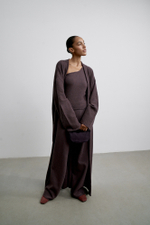 Кардиган ROMEE длинный, ардезия