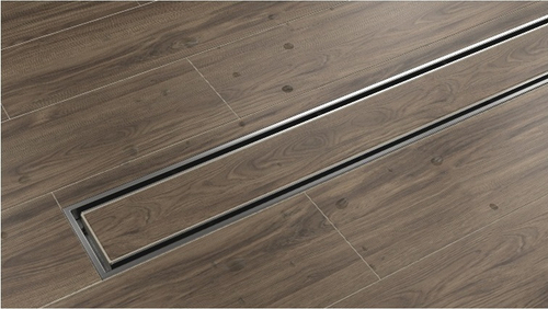 ТП-55.1C-500  Линейный трап под плитку с рамкой из нержавеющей стали