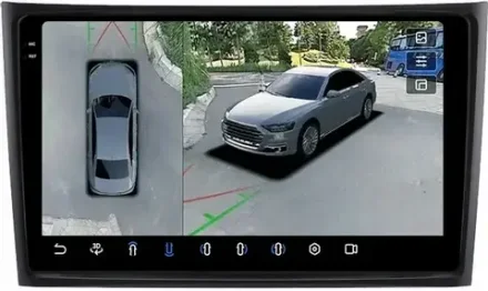 Магнитола для Volvo XC90 2002-2014 (рамка 10 вниз) - FarCar BX9560F2-360 на Android 13, 2K QLED, 6Гб+128Гб, CarPlay, 4G SIM-слот, 4 камеры в комплекте